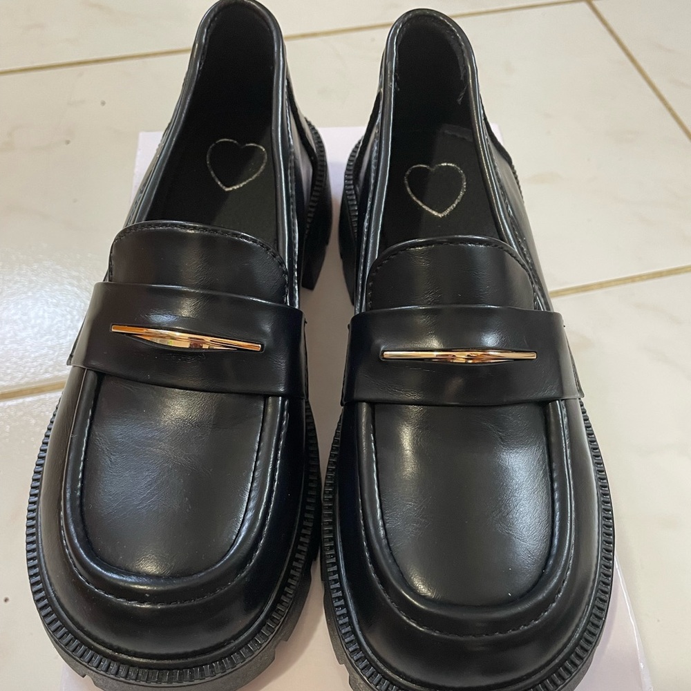 Black womens loafers Brand new